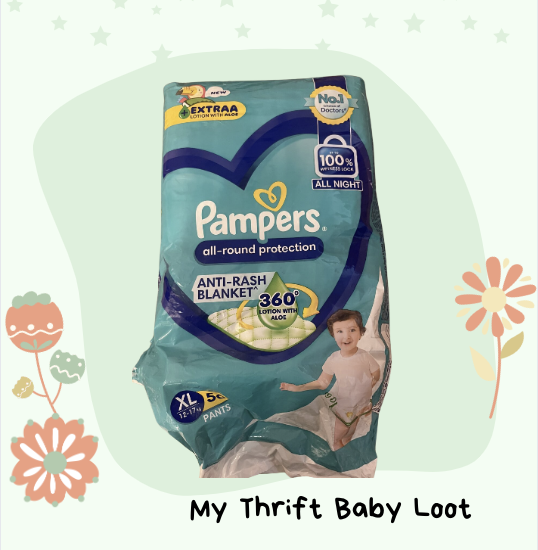 NEW Open pack Pampers diapers (XL)